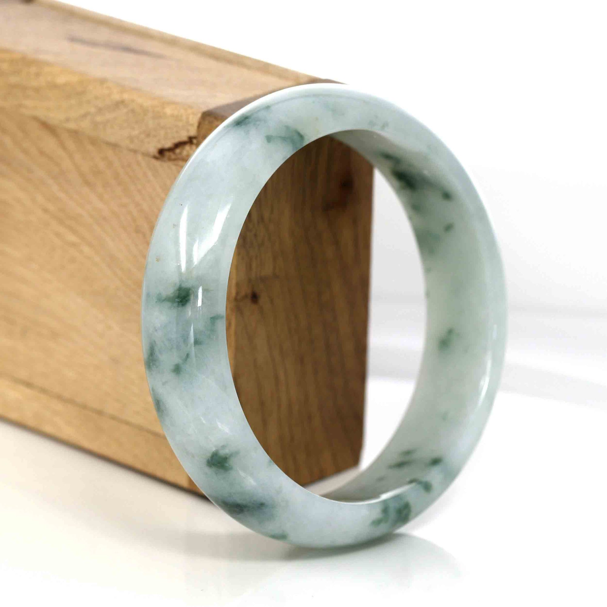 Baikalla Jewelry Jadeite Jade Bangle Bracelet Baikalla Classic Real Jade Jadeite Bangle Bracelet (60.31 mm)