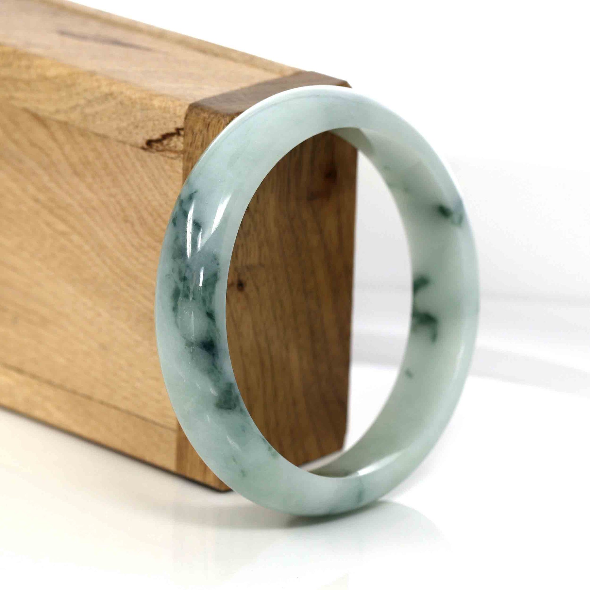 Baikalla Jewelry Jadeite Jade Bangle Bracelet Baikalla Classic Real Jade Jadeite Bangle Bracelet ( 58.6 mm )#309