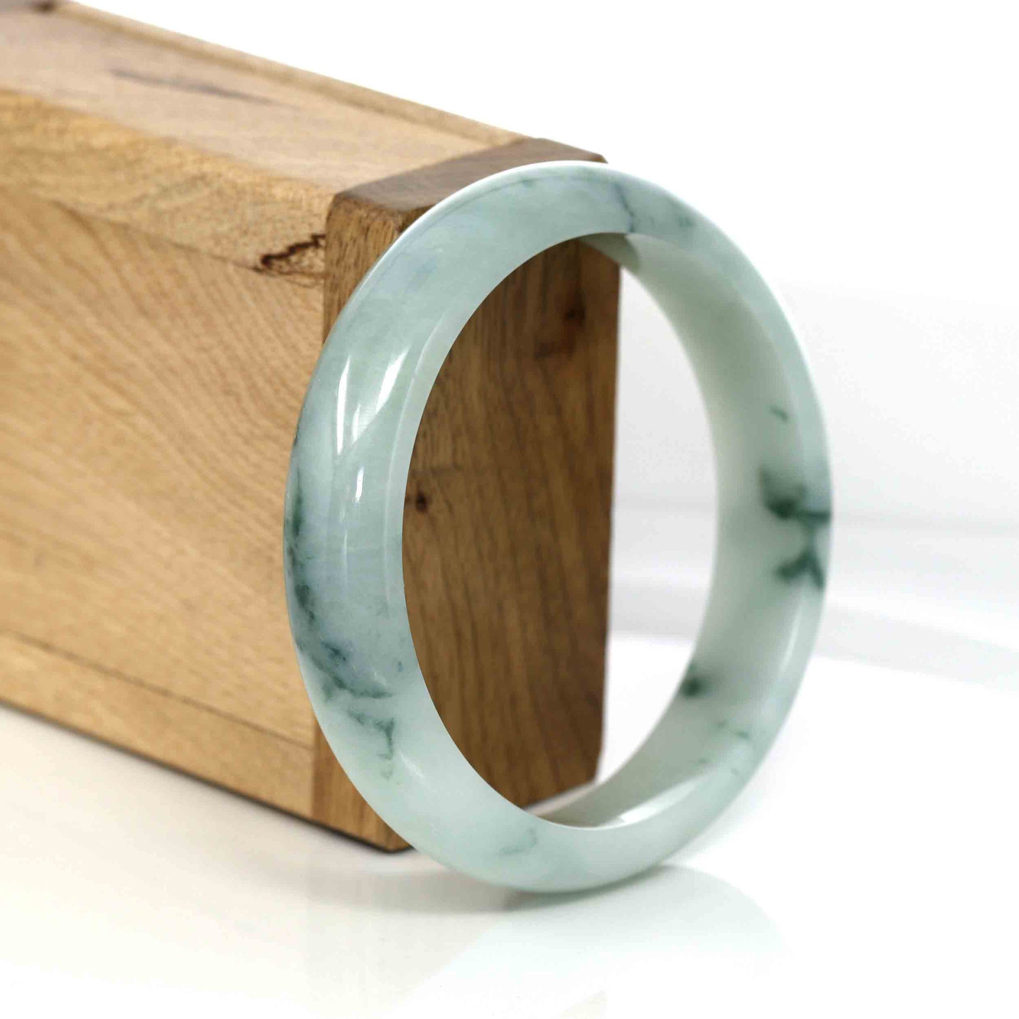 Baikalla Jewelry Jadeite Jade Bangle Bracelet Baikalla Classic Real Jade Jadeite Bangle Bracelet ( 58.6 mm )#309