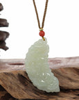 Baikalla Jewelry Jade Pendant Necklace Baikalla™ "Dragon & Phoenix" Genuine HeTian White Nephrite Jade Pendant Necklace