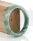 Baikalla Jewelry Jadeite Jade Bangle Bracelet Baikalla "Classic Bangle" Forest Green Genuine Jadeite Jade Bangle ( 59.45 mm ) 