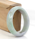 Baikalla Jewelry Jadeite Jade Bangle Bracelet Genuine Lavender-Green Jadeite Jade Bracelet Bangle  ( 55.4 mm )