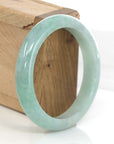 Baikalla Jewelry Jadeite Jade Bangle Bracelet Baikalla "Classic Bangle" Genuine Green Jadeite Jade Bangle ( 58.35 mm ) 