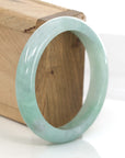 Baikalla Jewelry Jadeite Jade Bangle Bracelet Baikalla "Classic Bangle" Genuine Green Jadeite Jade Bangle ( 58.35 mm ) 