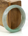 Baikalla Jewelry Jadeite Jade Bangle Bracelet Baikalla Genuine Burmese Green Jadeite Jade Oval Bangle (53.53 mm) 