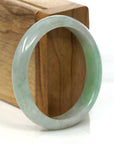 Baikalla Jewelry Jadeite Jade Bangle Bracelet Baikalla Genuine Burmese Green Jadeite Jade Oval Bangle (53.53 mm) 