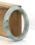 Baikalla Jewelry Jadeite Jade Bangle Bracelet Baikalla "Classic Bangle"  Ice Blue-Green Jadeite Jade Bangle ( 54.66 mm )