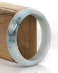 Baikalla Jewelry Jadeite Jade Bangle Bracelet Baikalla "Classic Bangle"  Ice Blue-Green Jadeite Jade Bangle ( 54.66 mm )