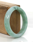 Baikalla Jewelry Jadeite Jade Bangle Bracelet Genuine Burmese Lavender Green Jadeite Jade Bangle Bracelet (54.66 mm) 