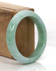 Baikalla Jewelry Jadeite Jade Bangle Bracelet Genuine Burmese Lavender Green Jadeite Jade Bangle Bracelet (54.66 mm) 