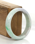 Baikalla Jewelry Jadeite Jade Bangle Bracelet Natural Lavender- Green Jadeite Jade Bangle Bracelet (57.96 mm) 