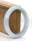 Baikalla Jewelry Jadeite Jade Bangle Bracelet Genuine Burmese Lavender Green Jadeite Jade Bangle Bracelet (58.1mm)