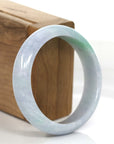 Baikalla Jewelry Jadeite Jade Bangle Bracelet Baikalla Natural Lavender- Green Jadeite Jade Bangle Bracelet (57.96 mm) 