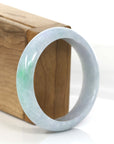 Baikalla Jewelry Jadeite Jade Bangle Bracelet Baikalla Natural Lavender- Green Jadeite Jade Bangle Bracelet (57.96 mm) 