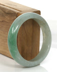 Baikalla Jewelry Jadeite Jade Bangle Bracelet Baikalla Classic Forest Green Natural Burmese Jadeite Jade Bangle (58.72 mm) 