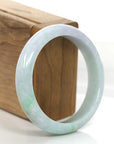 Baikalla Jewelry Jadeite Jade Bangle Bracelet Baikalla Natural Lavender- Green Jadeite Jade Bangle Bracelet (57.96 mm) 