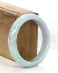 Baikalla Jewelry Jadeite Jade Bangle Bracelet Baikalla Natural Lavender- Green Jadeite Jade Bangle Bracelet (57.96 mm) 