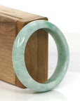 Baikalla Jewelry Jadeite Jade Bangle Bracelet Genuine Burmese Green Jadeite Jade Bangle Bracelet (56.23 mm) 