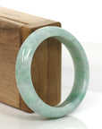 Baikalla Jewelry Jadeite Jade Bangle Bracelet Genuine Burmese Green Jadeite Jade Bangle Bracelet (56.23 mm) 