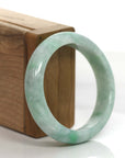 Baikalla Jewelry Jadeite Jade Bangle Bracelet Genuine Burmese Green Jadeite Jade Bangle Bracelet (56.23 mm) 