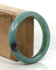 Baikalla Jewelry Jadeite Jade Bangle Bracelet Forest Green Classic Real Jadeite Jade Bangle Bracelet (57.34 mm) 