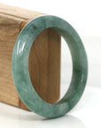 Baikalla Jewelry Jadeite Jade Bangle Bracelet Baikalla Forest Green Classic Real Jadeite Jade Bangle Bracelet (58.92mm) 