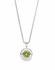 Baikalla Jewelry Gemstone Pendant Necklace Pendant Only / Peridot 14k White Gold Genuine AAA Royal Garnet Pendant Necklace