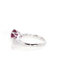 Baikalla Jewelry Gold Sapphire Ring 14k White Gold Purple Garnet Ring