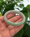 Baikalla™ "Classic Bangle" Genuine Jadeite Jade Green Bangle Bracelet (59.33mm) 