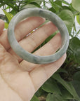 Baikalla Blue-Green Classic Real Jadeite Jade Bangle Bracelet (58.04mm) 