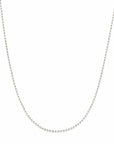 Baikalla Jewelry silver chain Italian Sterling Silver Bead Chain 18 inch