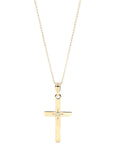 Baikalla Jewelry 18K Pure Yellow Gold Pendant Pendant Only 18K Yellow Gold Cross Pendant Necklace With VS1 Diamond