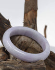 Baikalla Jewelry Jadeite Jade Bangle Bracelet Baikalla™ "Classic Bangle" Genuine Burmese Lavender Jadeite Jade Bangle Bracelet (58.36mm) 