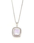 Baikalla Jewelry Silver Topaz Necklace Sterling Silver Natural Ametrine Luxury Pendant Necklace With CZ