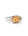 Baikalla Jewelry Gold Opal Ring 7 Baikalla™ "Charlotte" 18K Gold Ethiopian Opal Men's Ring