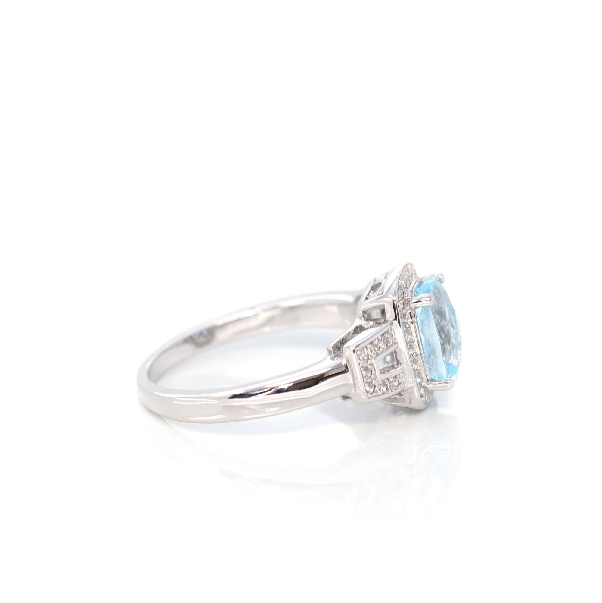 Baikalla Jewelry Gemstone Ring Baikalla™ Sterling Silver Sky Blue Topaz Ring