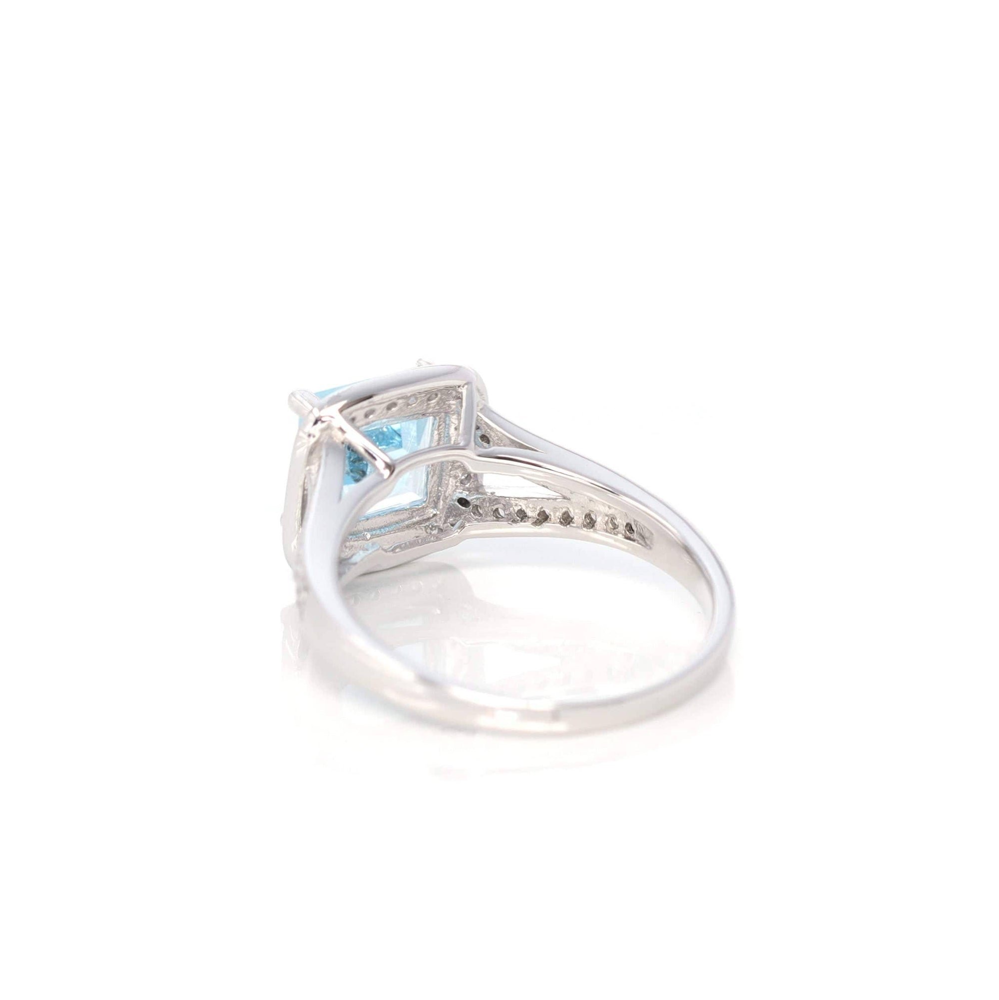 Baikalla Jewelry Gemstone Ring Baikalla™ Sterling Silver Sky Blue Topaz Ring