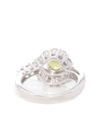 Baikalla Jewelry Sterling Silver Gemstone Ring Baikalla™ Gemstone Collection Sterling Silver Genuine Peridot & CZ Vintage Ring