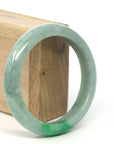 Baikalla Jewelry Jadeite Jade Bangle Bracelet Genuine Burmese Forest Green Jadeite Jade Bangle Bracelet (60.57 mm) 