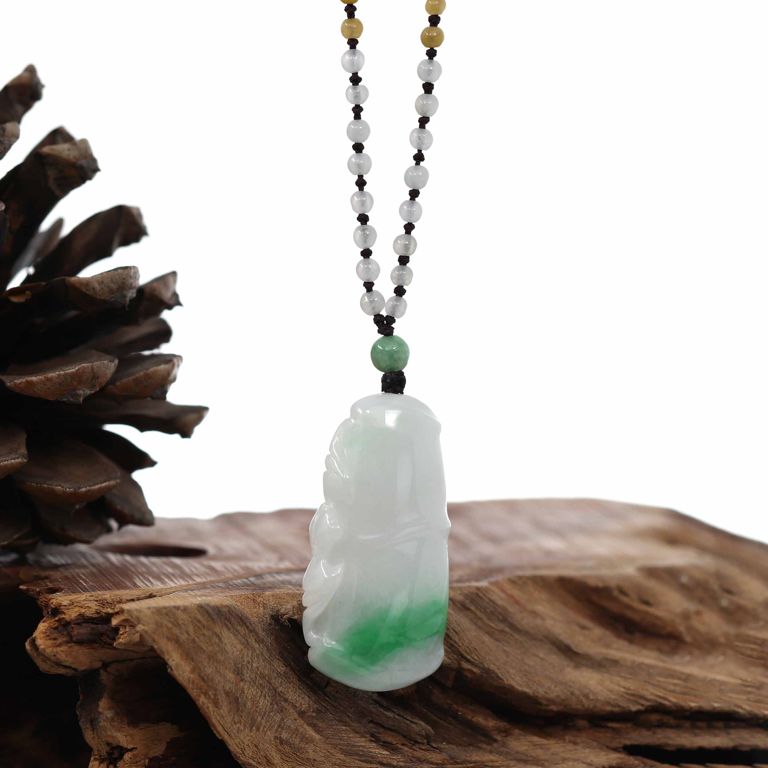 Burmese Jade Necklace store Women Natural Jadeite Necklace Green Jade Pendant Necklace Leaf Necklace