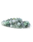 Baikalla Jewelry jade beads bracelet Genuine Jadeite Jade 10mm Round Blue Green Multiple Color Beads Bracelet (10mm)