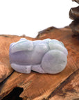 Baikalla Jewelry genuine jadeite carving Baikalla™ High-End Pi Xiu Genuine Burmese Lavender Jadeite Jade PiXiu Pendant Necklace (FengShui Lucky)