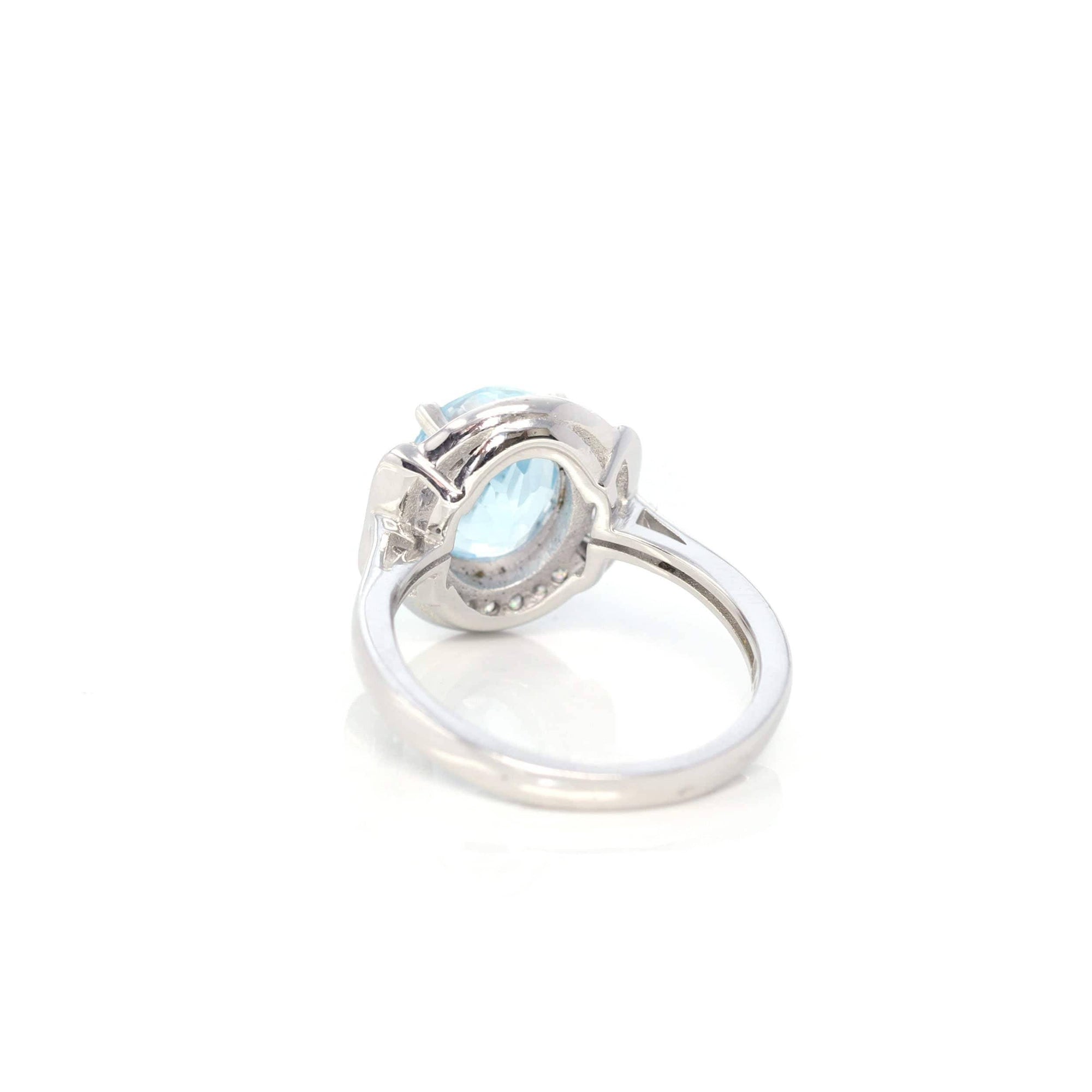 Baikalla Jewelry Gemstone Ring Baikalla™ Sterling Silver Sky Blue Topaz Love Heart Ring