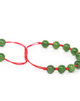 Baikalla Baikalla Natural Nephrite Jade Bead Bracelet With Red String