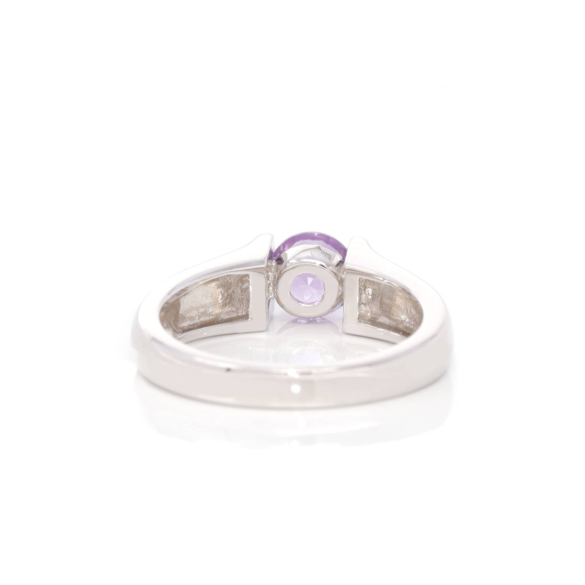 Baikalla Jewelry Gemstone Ring Amethyst Baikalla™ Sterling Silver Oval Swiss Blue Topaz &amp; Amethyst Ring