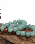 Baikalla Jewelry jade beads bracelet Jadeite Jade 13mm Round Green Beads Bracelet ( 13 mm )