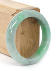 Baikalla Jewelry Jadeite Jade Bangle Bracelet Baikalla "Classic Bangle" Apple Green Natural Burmese Jadeite Jade Bangle ( 53.81mm ) 