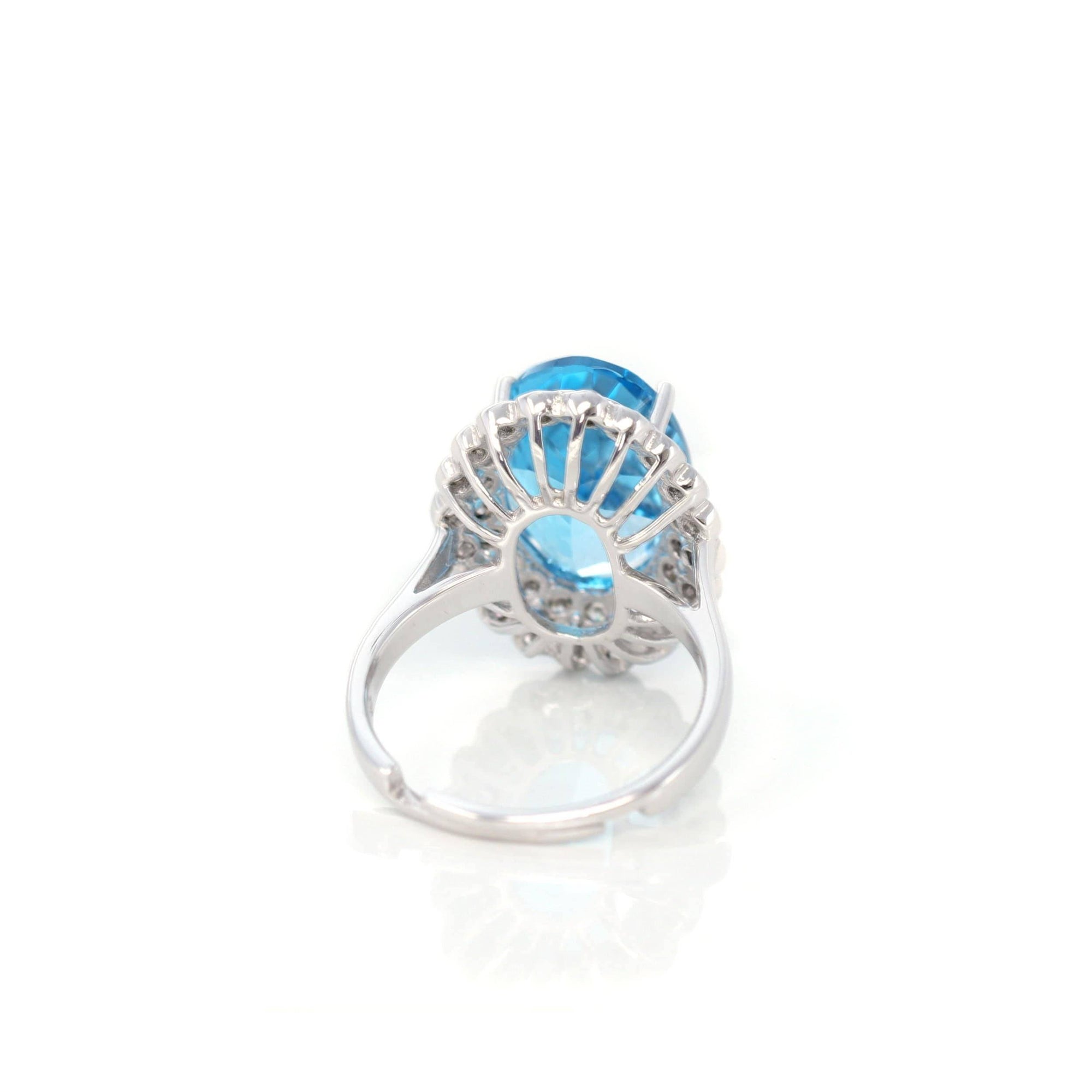 Baikalla Jewelry Gemstone Ring Baikalla™ Sterling Silver Sky Blue Topaz Ring