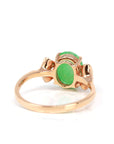 Baikalla Jewelry Jadeite Engagement Ring Baikalla™ "Talia" 18k Rose Gold Natural Imperial Jadeite Engagment Ring