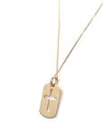 Baikalla Jewelry 14K Pure Yellow Gold Pendant 14k Yellow Gold Cross Pendant Necklace